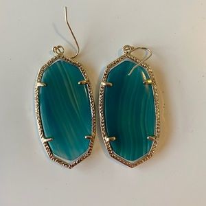 Kendra Scott Emerald Green Danielle Earrings